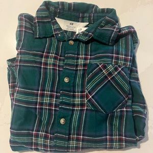 Size 7 NEW long sleeve button front shirt